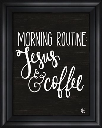 Framed Morning Routine Print