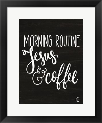 Framed Morning Routine Print