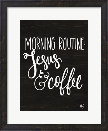 Framed Morning Routine Print