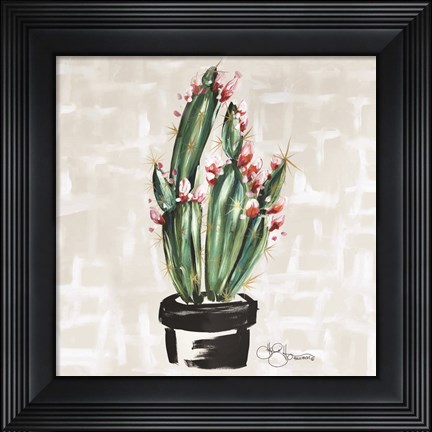 Framed Blooming Cactus Print