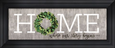 Framed Eucalyptus Home Print