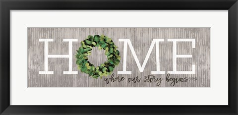 Framed Eucalyptus Home Print