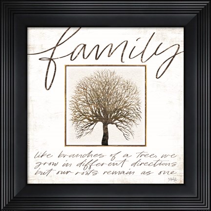 Framed Family Tree Print