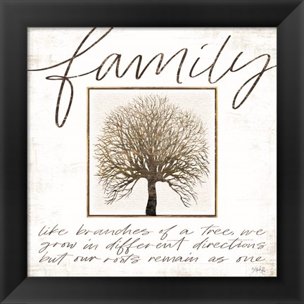 Framed Family Tree Print