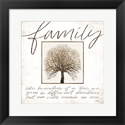 Framed Family Tree Print