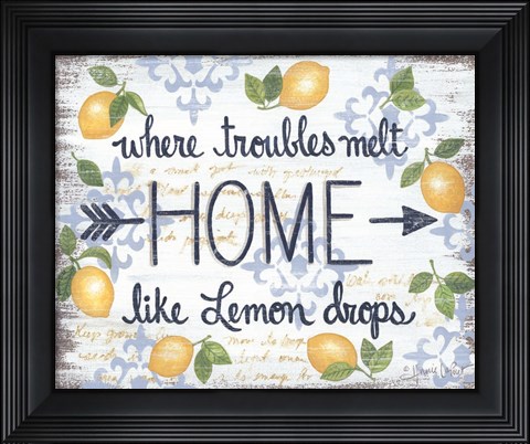 Framed Lemon Home Print