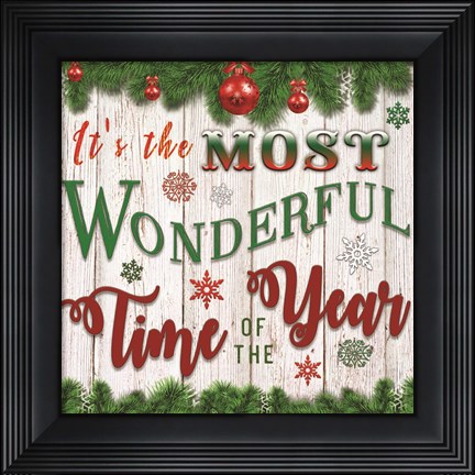 Framed It&#39;s the Most Wonderful Time of the Year Print