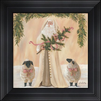 Framed Golden Christmas Print