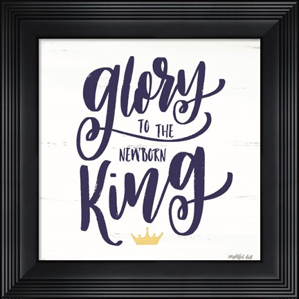 Framed Newborn King Print
