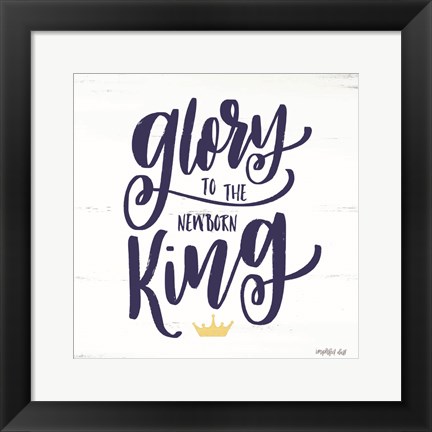 Framed Newborn King Print