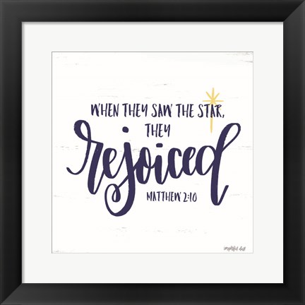Framed Star Print