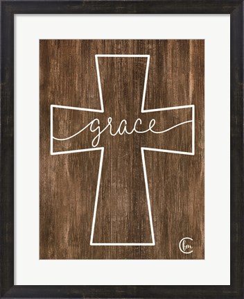 Framed Grace Cross Print