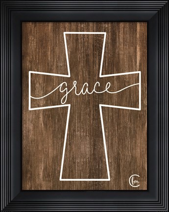 Framed Grace Cross Print