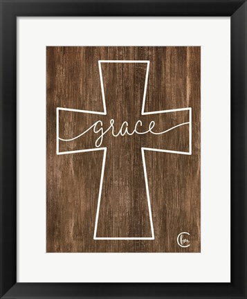 Framed Grace Cross Print