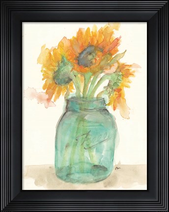 Framed Sunflower Light Print