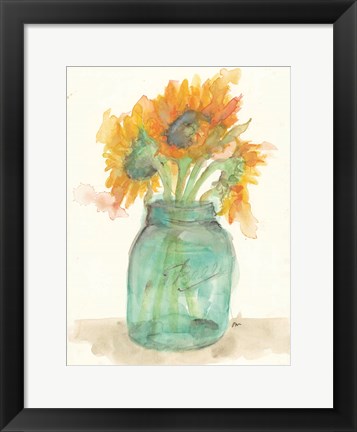 Framed Sunflower Light Print