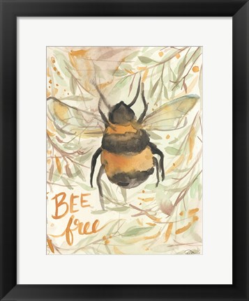 Framed Bee Free Print