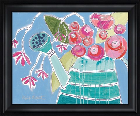 Framed Lucky Jade Watering Can Print