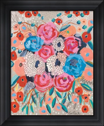 Framed Flowers are the Answer Print