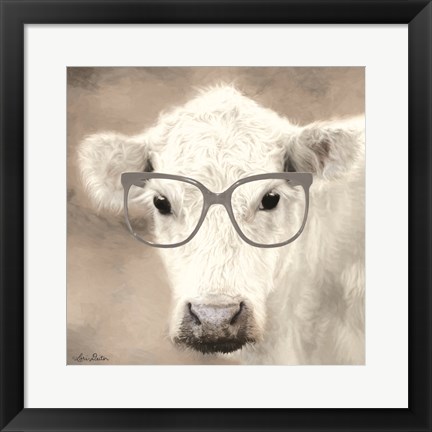 Framed See Clearly Cow Print