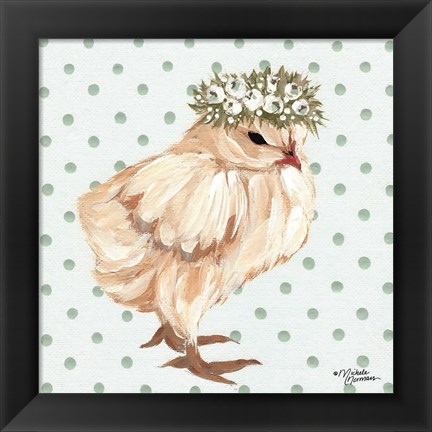 Framed Spring Chick Print