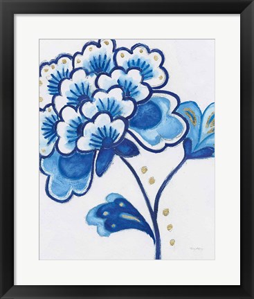 Framed Flora Chinoiserie IV Print