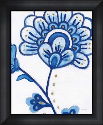 Framed Flora Chinoiserie III Print