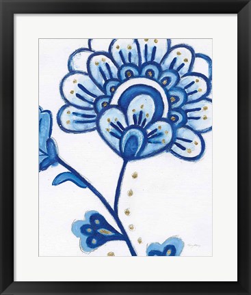 Framed Flora Chinoiserie III Print