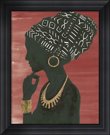 Framed Graceful Majesty II Chili Print