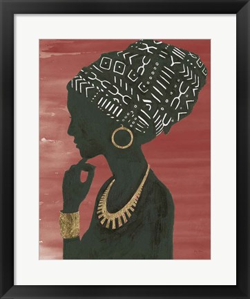 Framed Graceful Majesty II Chili Print