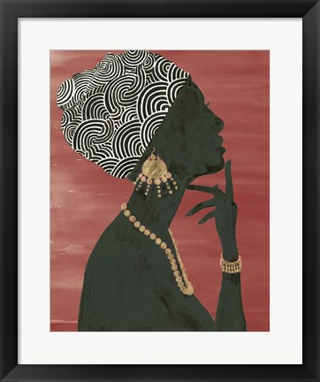 Framed Graceful Majesty I Chili Print