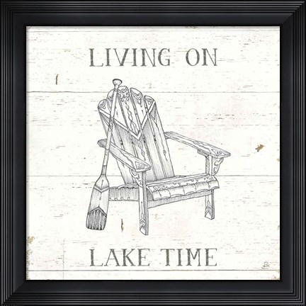 Framed Lake Sketches IV Print