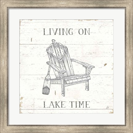 Framed Lake Sketches IV Print