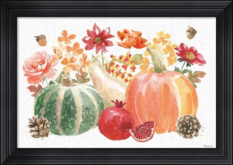 Framed Harvest Bouquet IV Print
