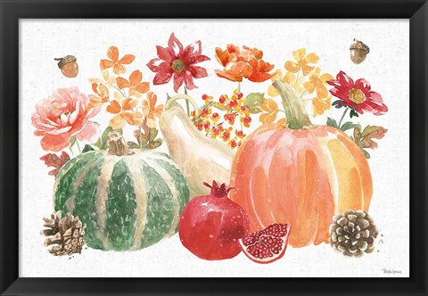 Framed Harvest Bouquet IV Print