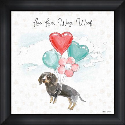 Framed Paws of Love V Print