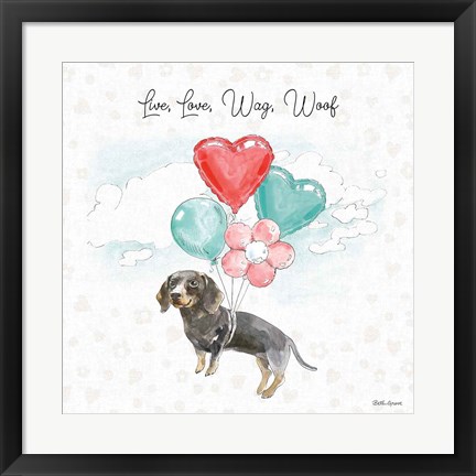 Framed Paws of Love V Print