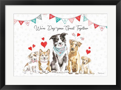 Framed Paws of Love I Print