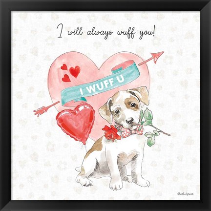 Framed Paws of Love II Print