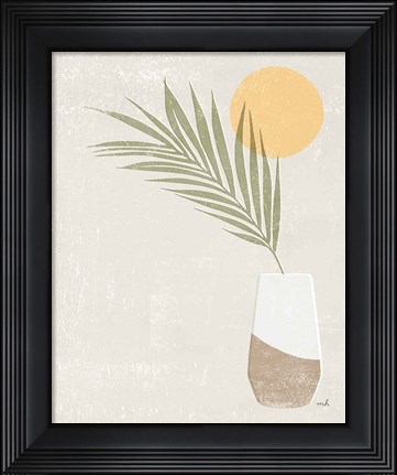Framed Sun Palm II Print