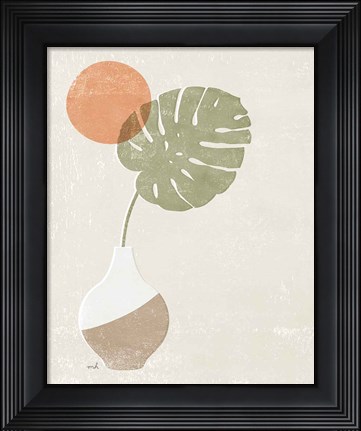 Framed Sun Palm I Print