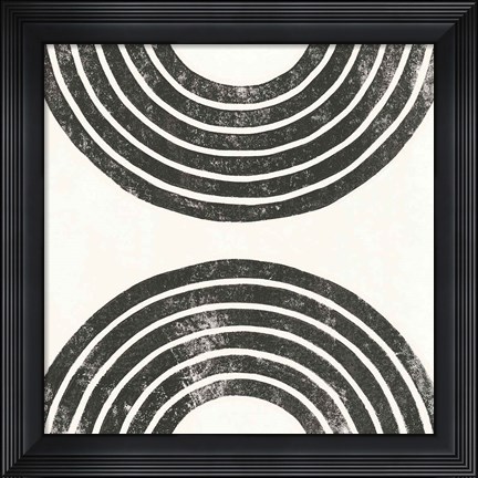 Framed Over the Rainbow BW I Print