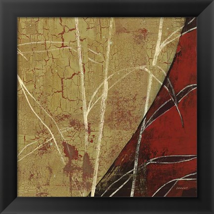 Framed Sun Stems Tile II Print