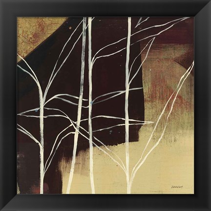 Framed Sun Stems Tile IV Print