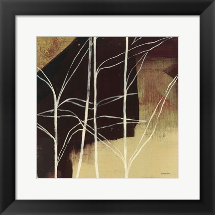 Framed Sun Stems Tile IV Print