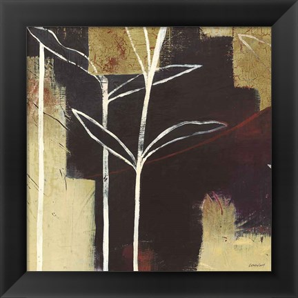 Framed Sun Stems Tile III Print