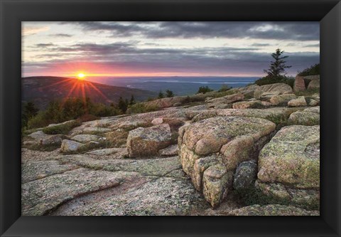 Framed Acadia National Park Sunset Print