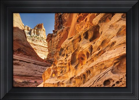 Framed Crack Canyon I Print
