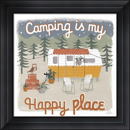 Framed Gone Glamping V Print