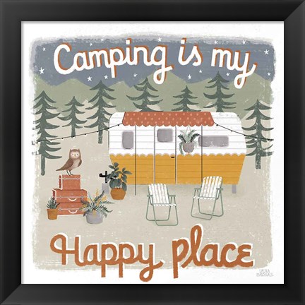 Framed Gone Glamping V Print